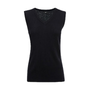 NNT Womens V-Neck Vest Black Sleeveless Vest Shirt CAT5BS- Bannav S Bannav LLC