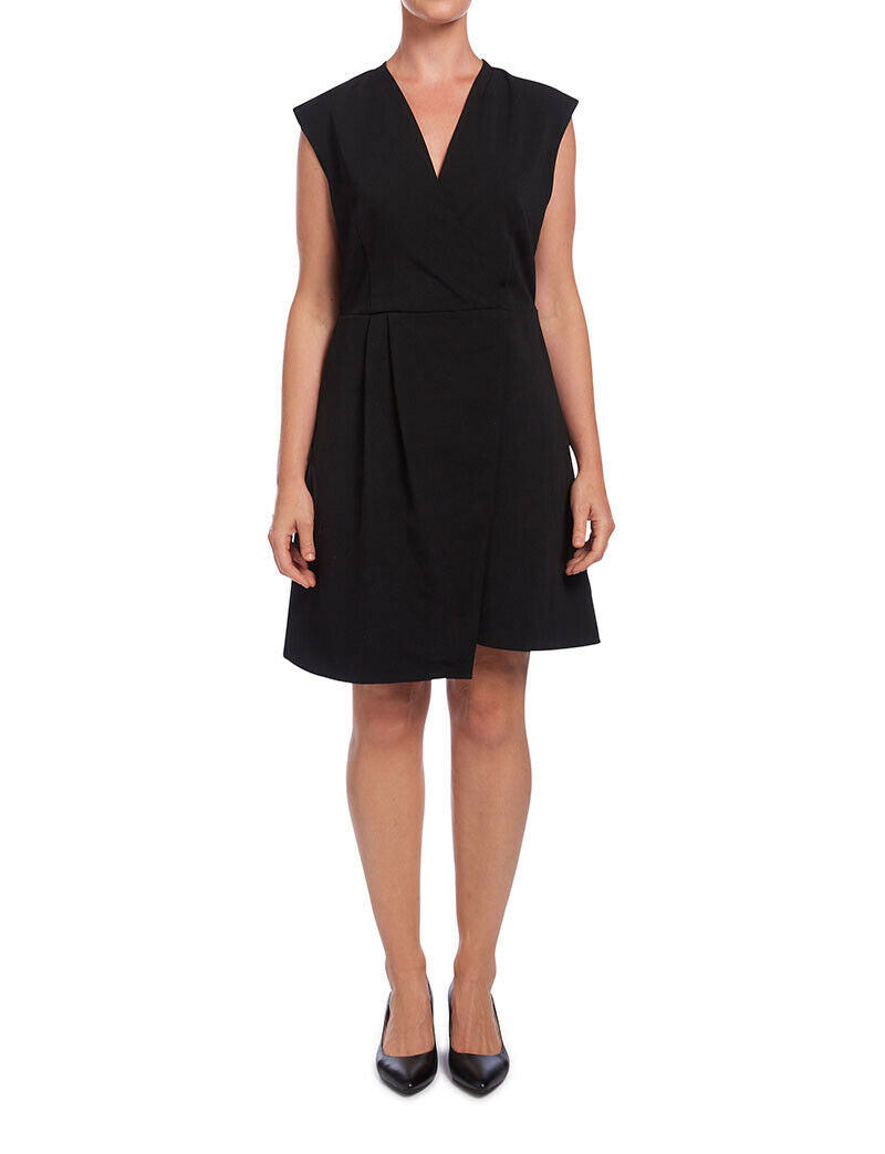 NNT Womens Sleeveless Dress Wrap Comfortable Knee Length Classic Fit CAT67Z- Bannav S Bannav LLC