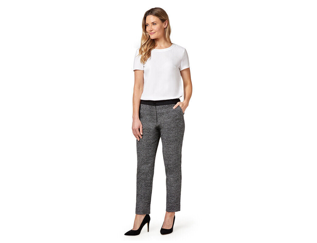 NNT Women Slim line Pant Slim Fit Stretch Comfort Doby Textured Tweed CAT3SF- Bannav S Bannav LLC