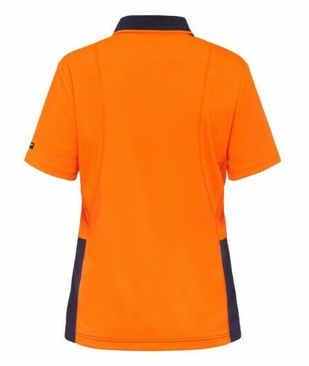 KingGee Womens WorkCool Spliced Polo S/S Shirt Hyperfreeze Work Comfy K44735- Bannav S Bannav LLC