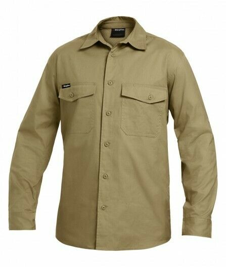 KingGee Mens Workcool 2 Shirt Long Sleeve Lightweight Breathable Workwear K14820- Bannav S Bannav LLC