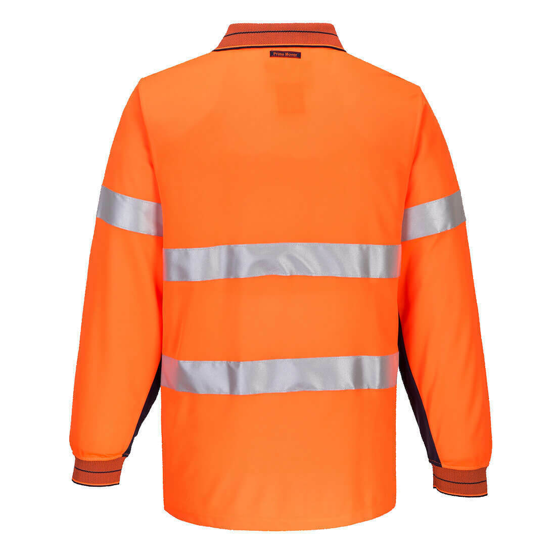 Portwest Mens Prime Mover Long Sleeve Micro Mesh Polo Taped Work Hi-Vis MP513- Bannav S Bannav LLC