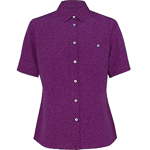 NNT Mens Silvi Spot Print S/S Shirt Classic Fit Collared Business Wear CATU7H- Bannav S Bannav LLC