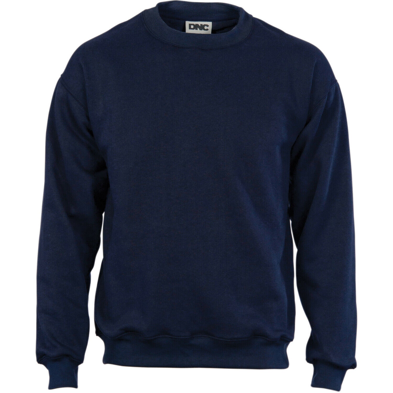 DNC Workwear Mens Crew Neck Fleecy Sweatshirt Sloppy Joe Winter Comfy Work 5302- Bannav S Bannav LLC