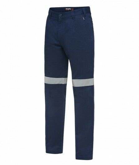 KingGee Mens Reflective Drill Pants Reinforced Stitching Safety Work K53020- Bannav S Bannav LLC