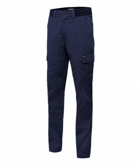 KingGee Mens Rib Comfy Waist Pant Tough Waistband Work Safety Drawstring K13005- Bannav S Bannav LLC