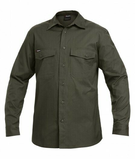 KingGee Mens Workcool 2 Shirt Long Sleeve Lightweight Breathable Workwear K14820- Bannav S Bannav LLC