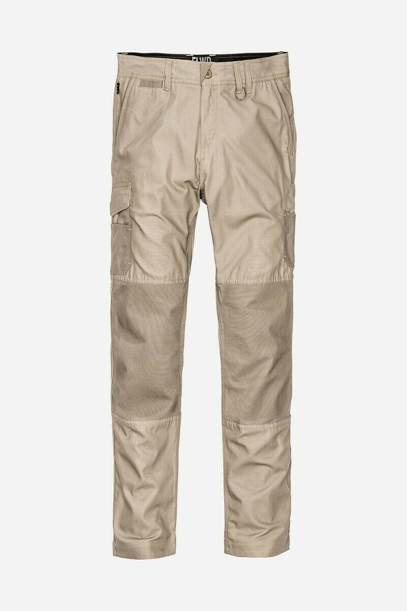 Mens Elwood Slim Pants Stretch Canvas Work Utility Safety Tradie Phone EWD105- Bannav S Bannav LLC