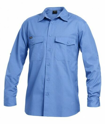 KingGee Mens Workcool 2 Shirt Long Sleeve Lightweight Breathable Workwear K14820- Bannav S Bannav LLC