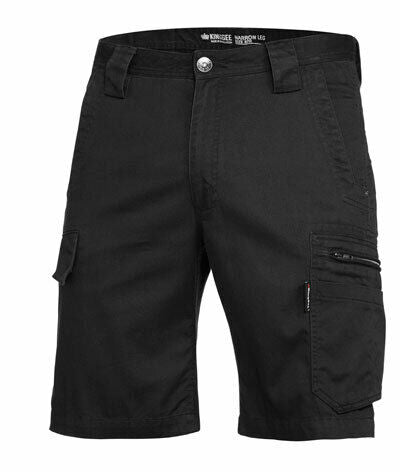 KingGee Mens Tradie Summer Cargo Shorts Narrow Fit Comfy Cotton Workwear K17340- Bannav S Bannav LLC