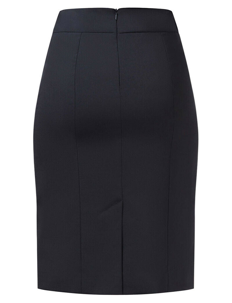 NNT Womens Business Stretch Wool Blend Panel Pencil Skirt Wool Blend  CAT2MG- Bannav S Bannav LLC