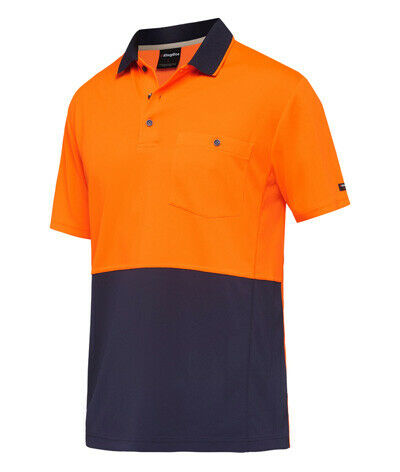KingGee Mens Workcool Hyperfreeze Spliced Polo Shirt Short Sleeve Work K54205- Bannav S Bannav LLC