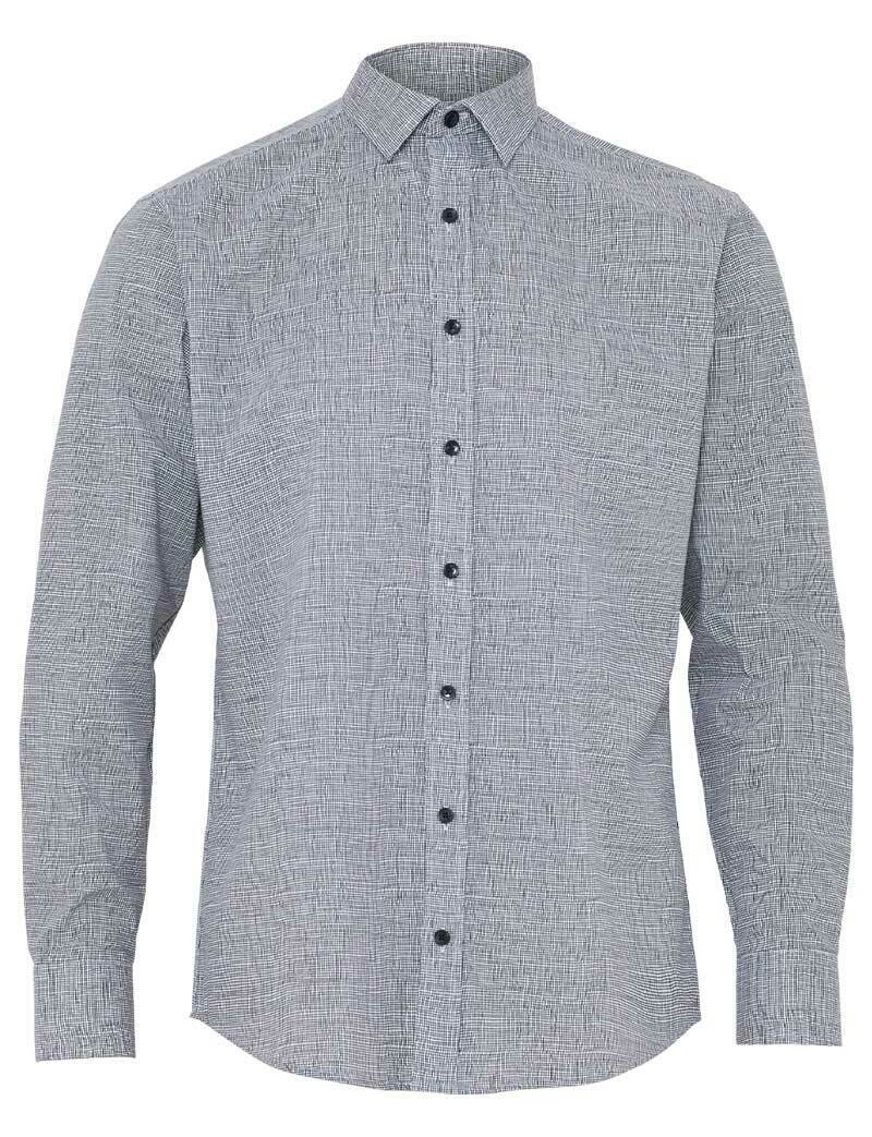 NNT Mens Avignon Abstract Stripe Long Sleeve Shirt Casual Fit Business CATJDC- Bannav S Bannav LLC