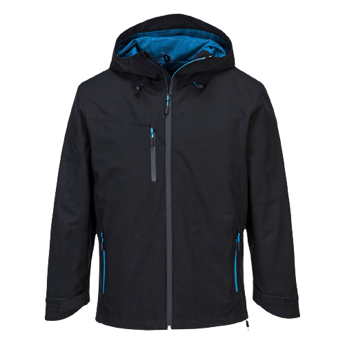Portwest Mens X3 Shell Jacket Waterproof Hooded Full Zip Breathable Jacket S600- Bannav S Bannav LLC