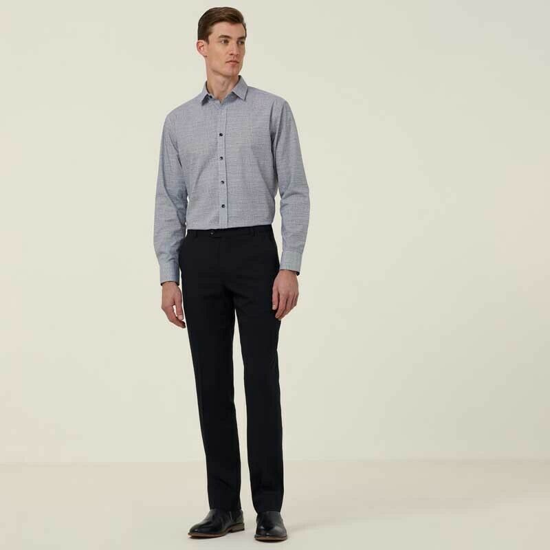 NNT Mens Avignon Abstract Stripe Long Sleeve Shirt Casual Fit Business CATJDC- Bannav S Bannav LLC