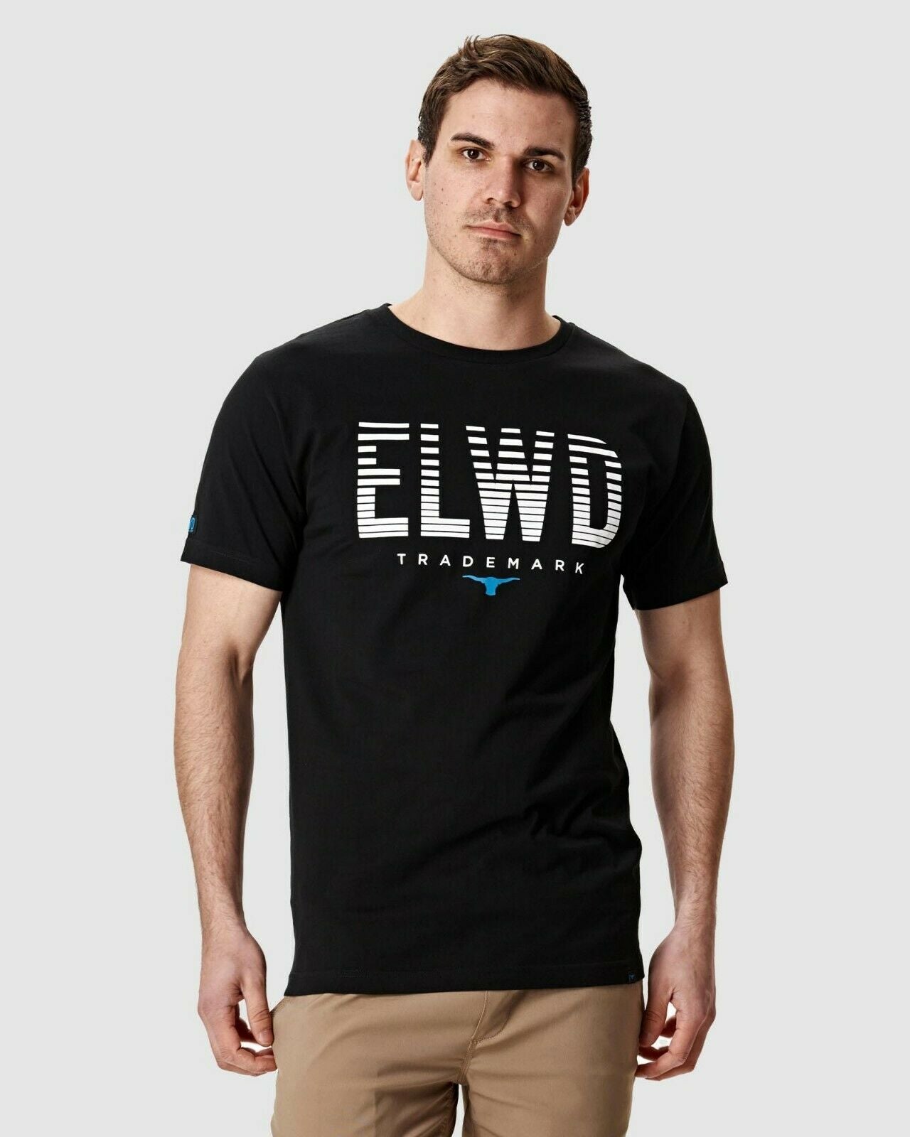 Elwood Mens Slice Tee Cotton Short Sleeve Stretch T-Shirt Work Casual EWD813- Bannav S Bannav LLC