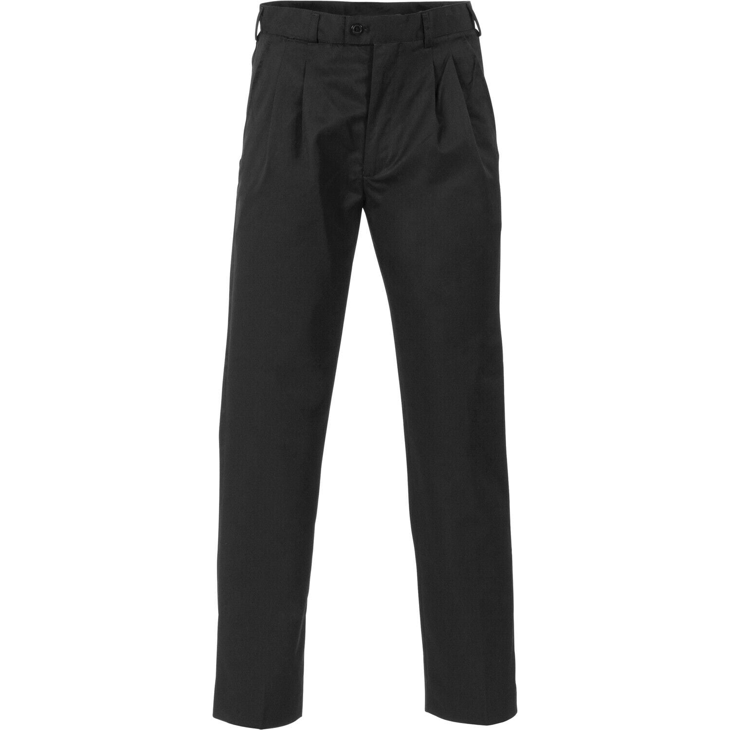 DNC Workwear Mens Mens P/V Pleat Front Pants Comfortable Work Comfort 4502- Bannav S Bannav LLC