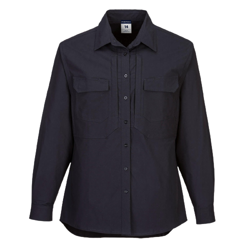 Portwest Ladies Utility Stretch Long Sleeve 2 Zipped Compartments Comfort LS501- Bannav S Bannav LLC