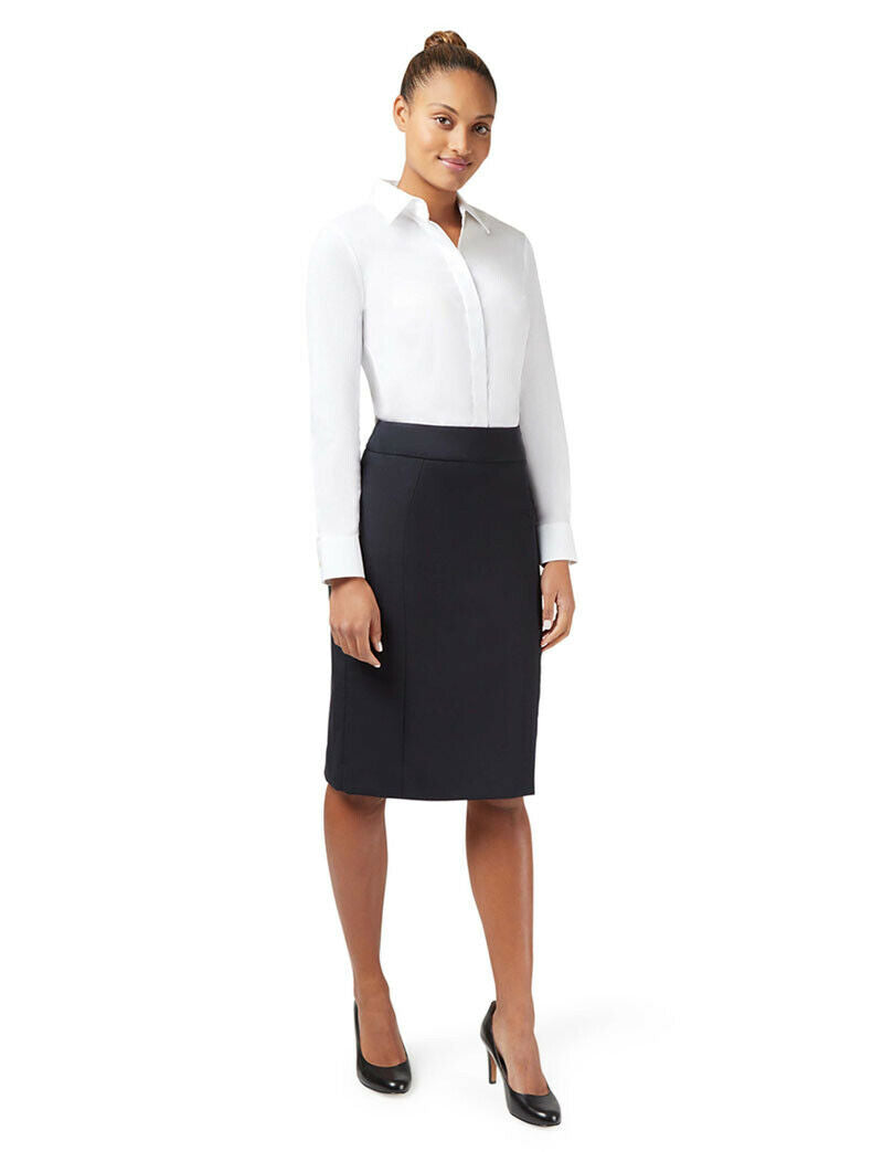 NNT Womens Business Stretch Wool Blend Panel Pencil Skirt Wool Blend  CAT2MG- Bannav S Bannav LLC