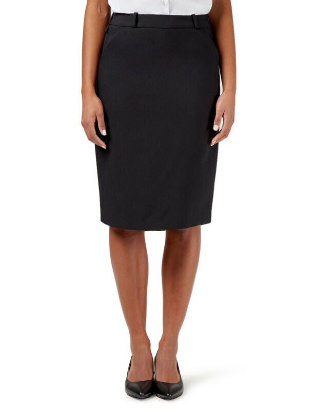 NNT Womens Helix Dry Poly Pleat Skirt Waist Band Detail Zip Business CAT2NJ- Bannav S Bannav LLC