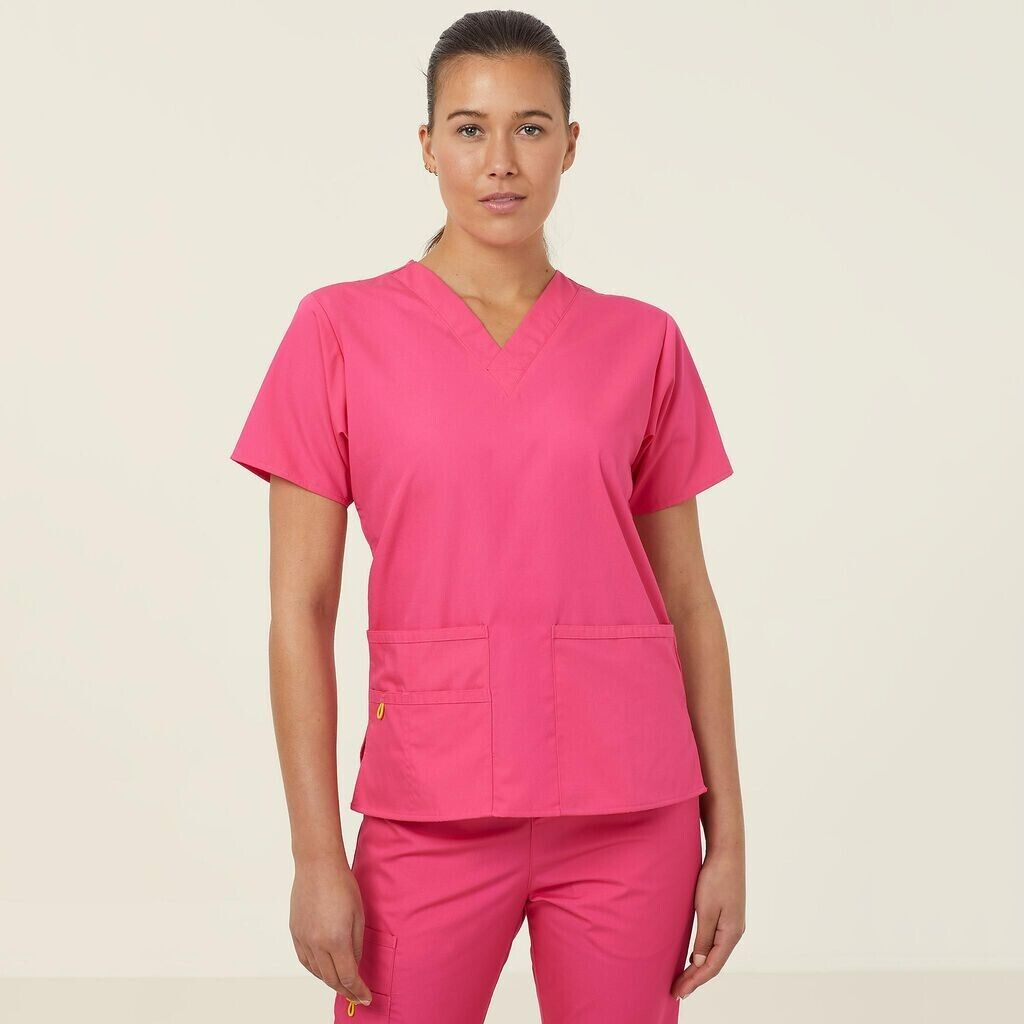 NNT Womens 2 Pack Wonderwink Origins V Neckline Comfy Scrub Top Bravo CATU66- Bannav S Bannav LLC