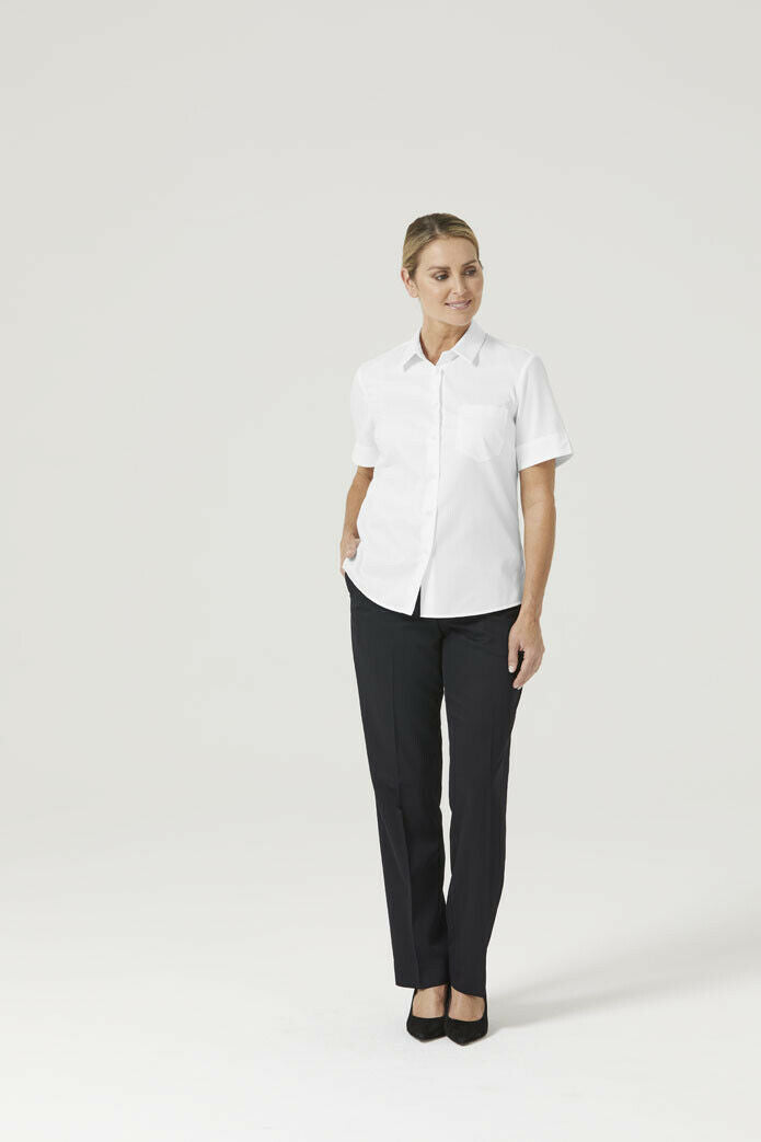 NNT Womens Business Stretch Twill Short Sleeve Formal Shirt Comfy Classic CATUHM- Bannav S Bannav LLC