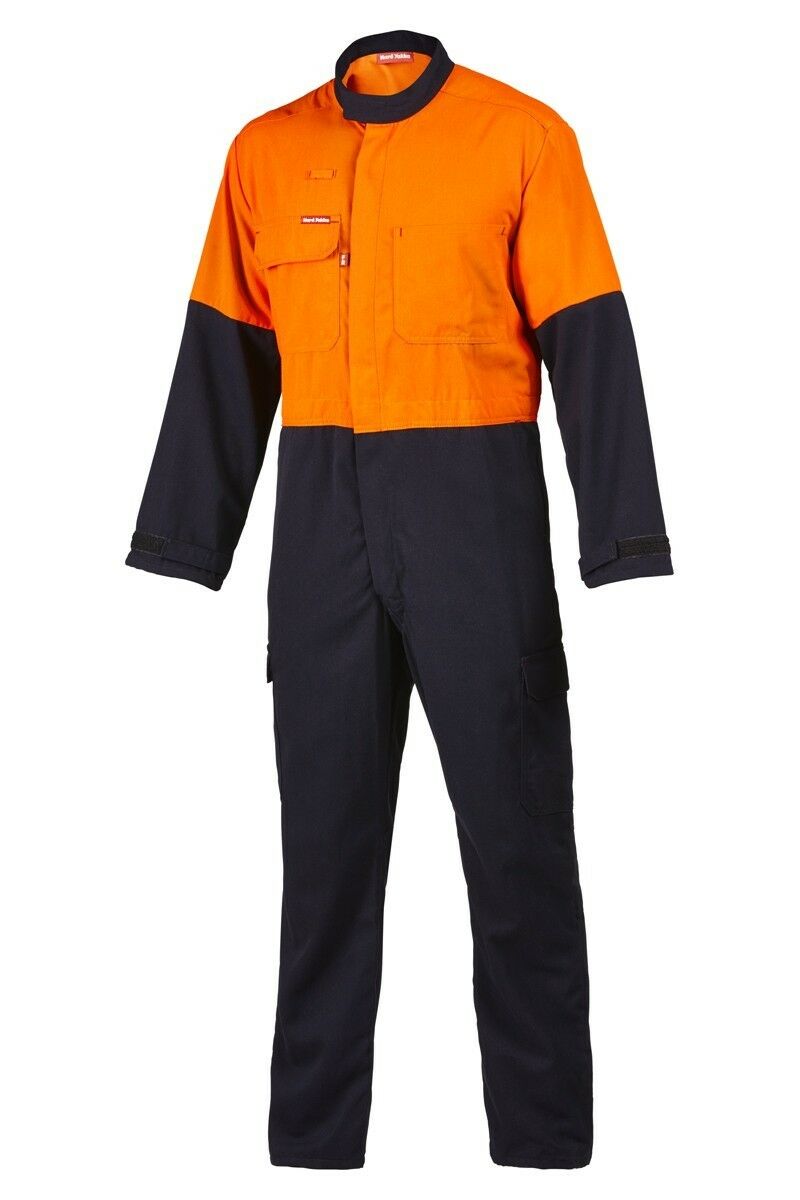 Mens Hard Yakka Protect Hi-Vis 2 Tone Tecasafe Plus Coverall Safety FR Y00302- Bannav S Bannav LLC