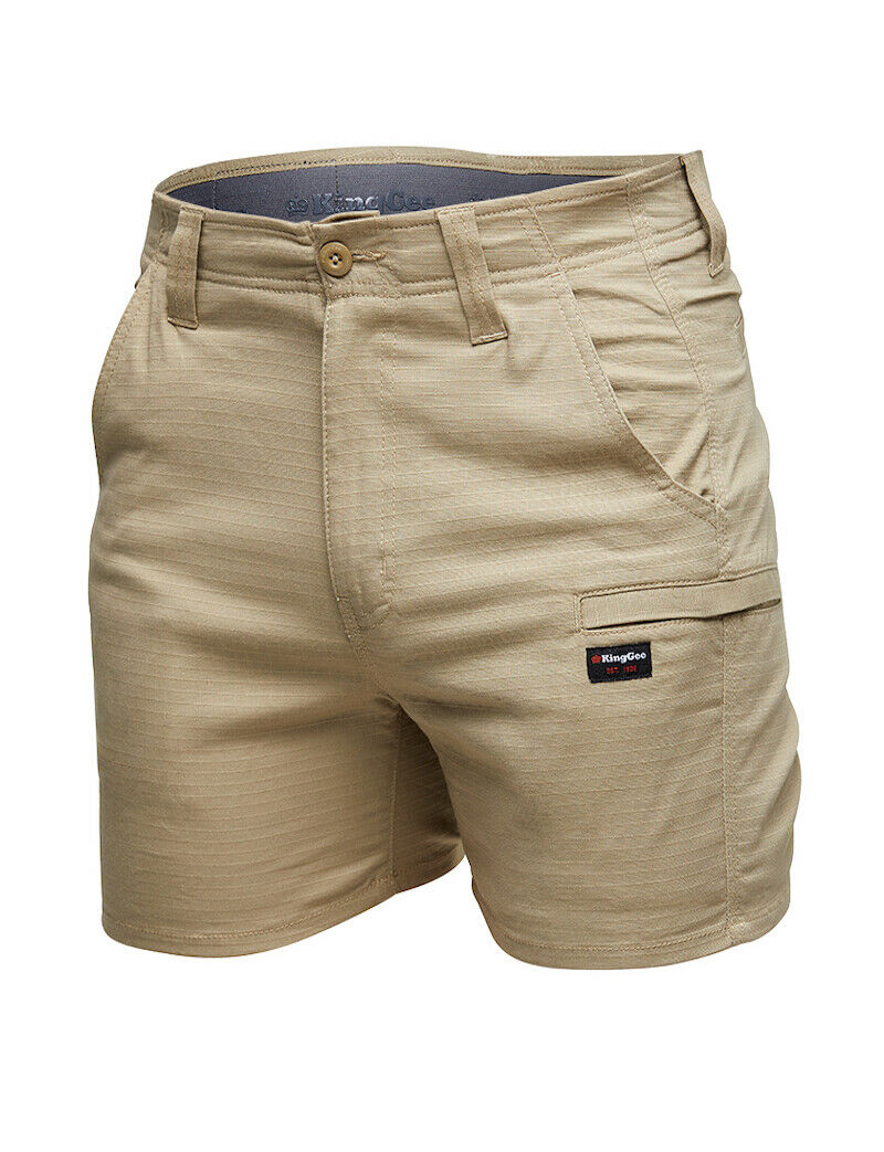 KingGee Mens Workcool Pro Short Shorts Comfort Waistband Stretch Ripstop K17008- Bannav S Bannav LLC