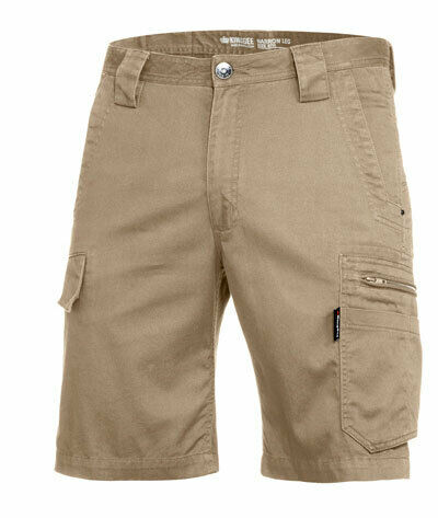 KingGee Mens Tradie Summer Cargo Shorts Narrow Fit Comfy Cotton Workwear K17340- Bannav S Bannav LLC