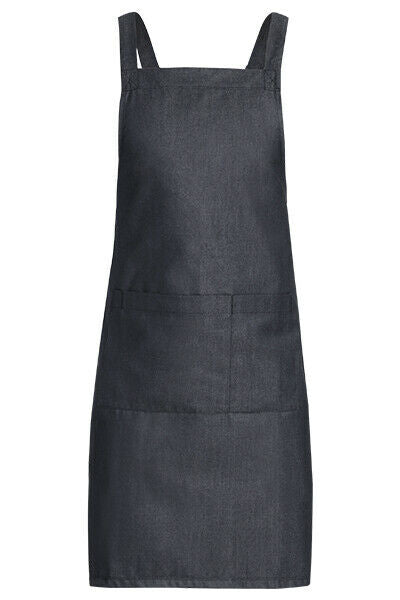 NNT Unisex Chef BIB Cross Back Apron Work Safety Durable Large Pockets CATN33- Bannav S Bannav LLC