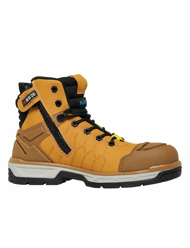 KingGee Mens Quantum Boot Tough Boots Leather Lightweight Safety Work K27115- Bannav S Bannav LLC