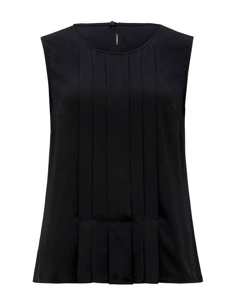 NNT Womens Sleeveless Blouse Soft Georgette Classic Fit Round Neck CATU5Q- Bannav S Bannav LLC