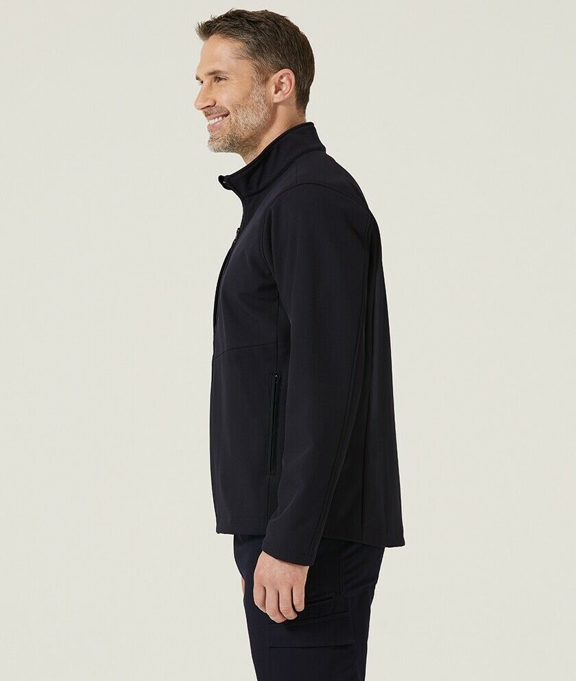 Mens NNT Warm Fleece Bonded Fleece Zip Jacket Black Navy Business Smart CAT1ET- Bannav S Bannav LLC