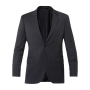 NNT Mens Sharkskin 2 Button Jacket Pleated 2 Jet Pockets Cover Coat CATB8T- Bannav S Bannav LLC