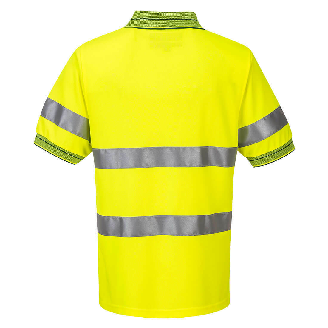 Portwest Mens Prime Mover Short Sleeve Micro Mesh Polo Taped Hi-Vis Work MP510- Bannav S Bannav LLC