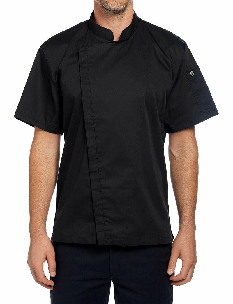 NNT Unisex Adults Cannes Press Stud Front Jacket Chef Classic Fit Work CATP5L- Bannav S Bannav LLC