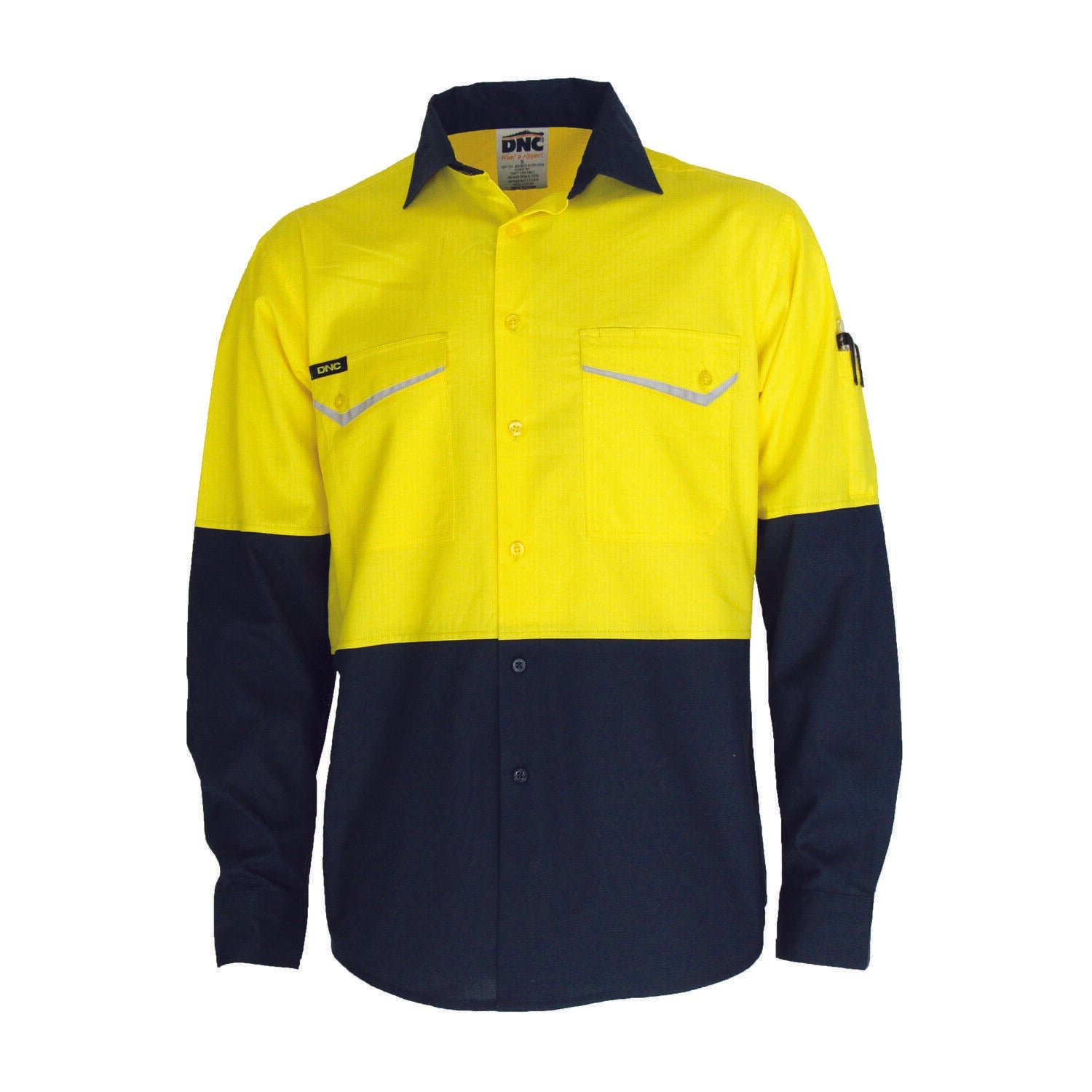 DNC Mens Tradies Two-Tone RipStop Cotton Workwear Lightweight Breathable 3586- Bannav S Bannav LLC