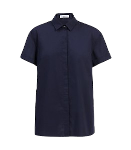 NNT Womens Maternity Shirt Relaxed Fit Slimline Collar Short Sleeve CATU95- Bannav S Bannav LLC