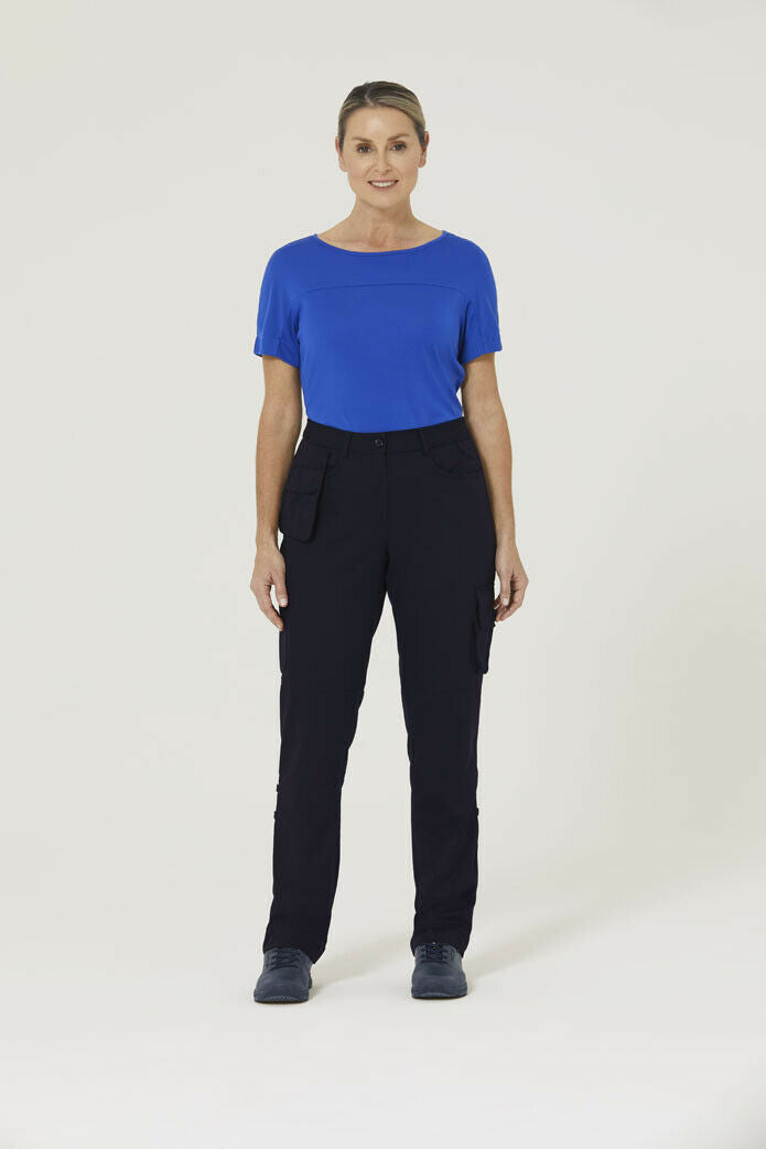 NNT Women P/V Gaberdine Flexi-Waist Pant Formal Cargo Work Business Pants CAT3TY- Bannav S Bannav LLC