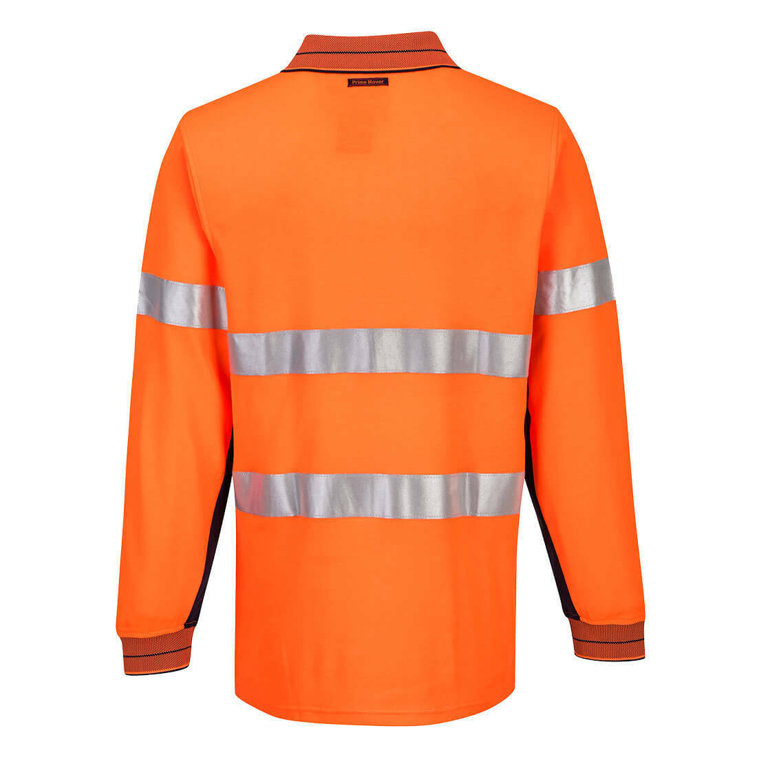 Portwest Mens Prime Mover Long Sleeve Cotton Work Shirt Polo Hi-Vis Taped MP313- Bannav S Bannav LLC