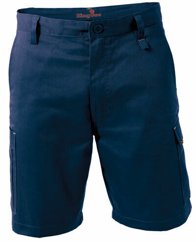 KingGee Mens Workcool 1 Shorts Workwear Modern Contoured Fit Cotton Comfy K17800- Bannav S Bannav LLC