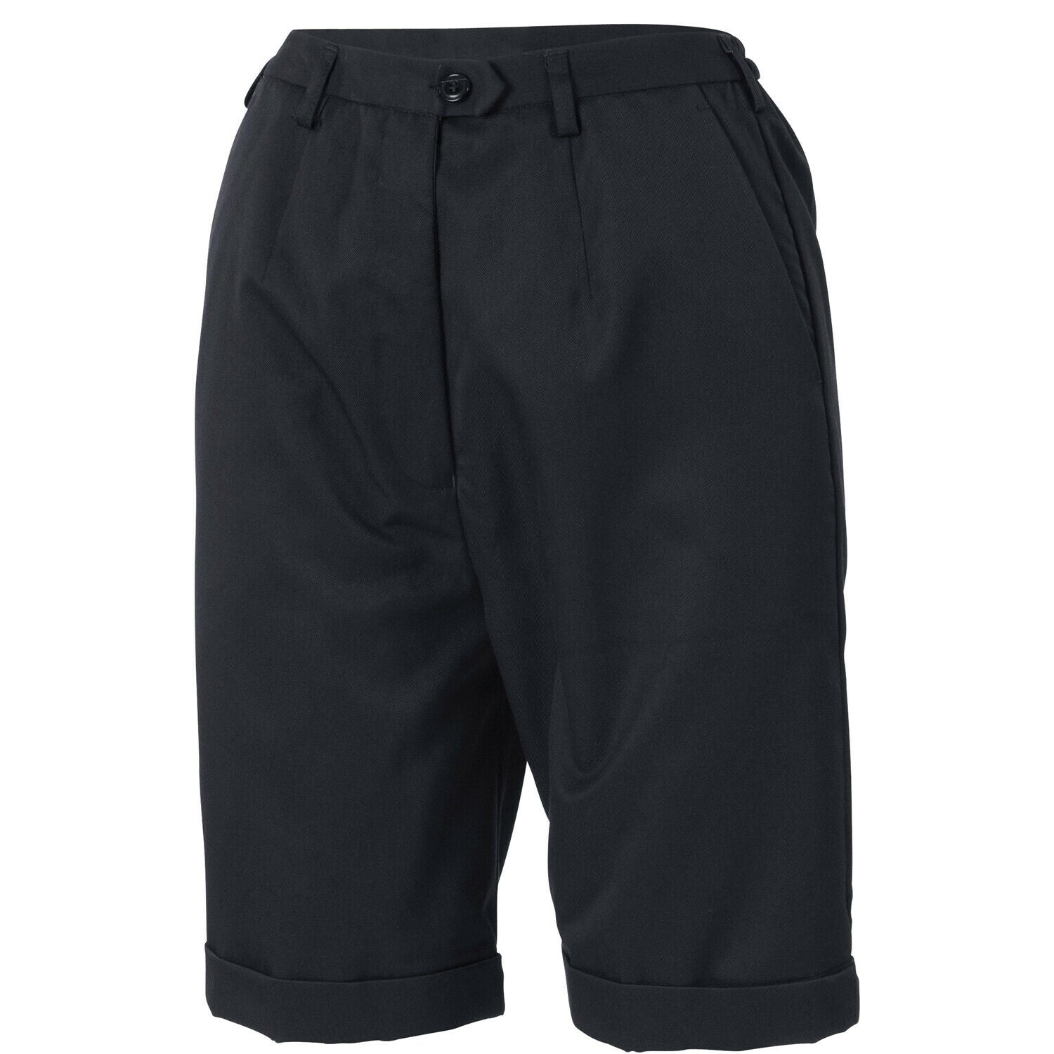 DNC Womens Ladies P/V Flat Front Short Stretch Waistband Short Tailored Fit 4551- Bannav S Bannav LLC
