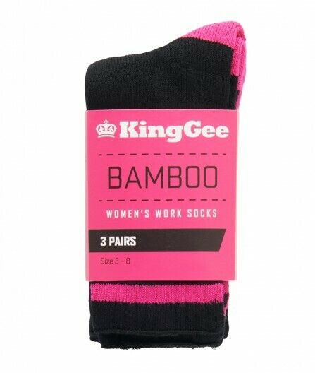 KingGee Women's Bamboo Socks 3 Pack Comfort Breathable Work Warm Soft K49015- Bannav S Bannav LLC