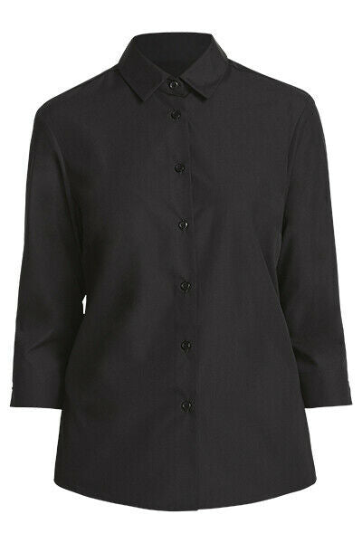 NNT Womens 3/4 Sleeve Shirt Formal Classic Slimline Collar Business Shirt CATU88- Bannav S Bannav LLC