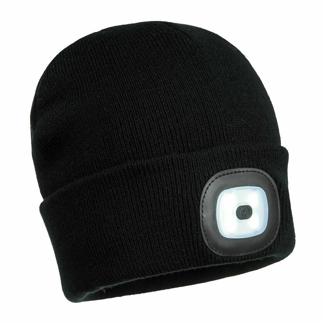 Portwest Mens Beanie Hat LED Head Light USB Rechargeable Warm Work Comfort B029- Bannav S Bannav LLC