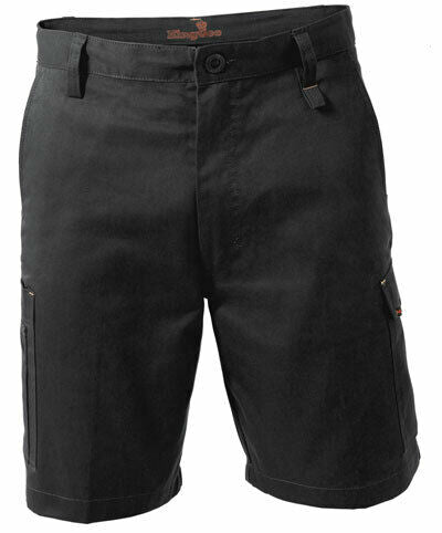 KingGee Mens Workcool 1 Shorts Workwear Modern Contoured Fit Cotton Comfy K17800- Bannav S Bannav LLC