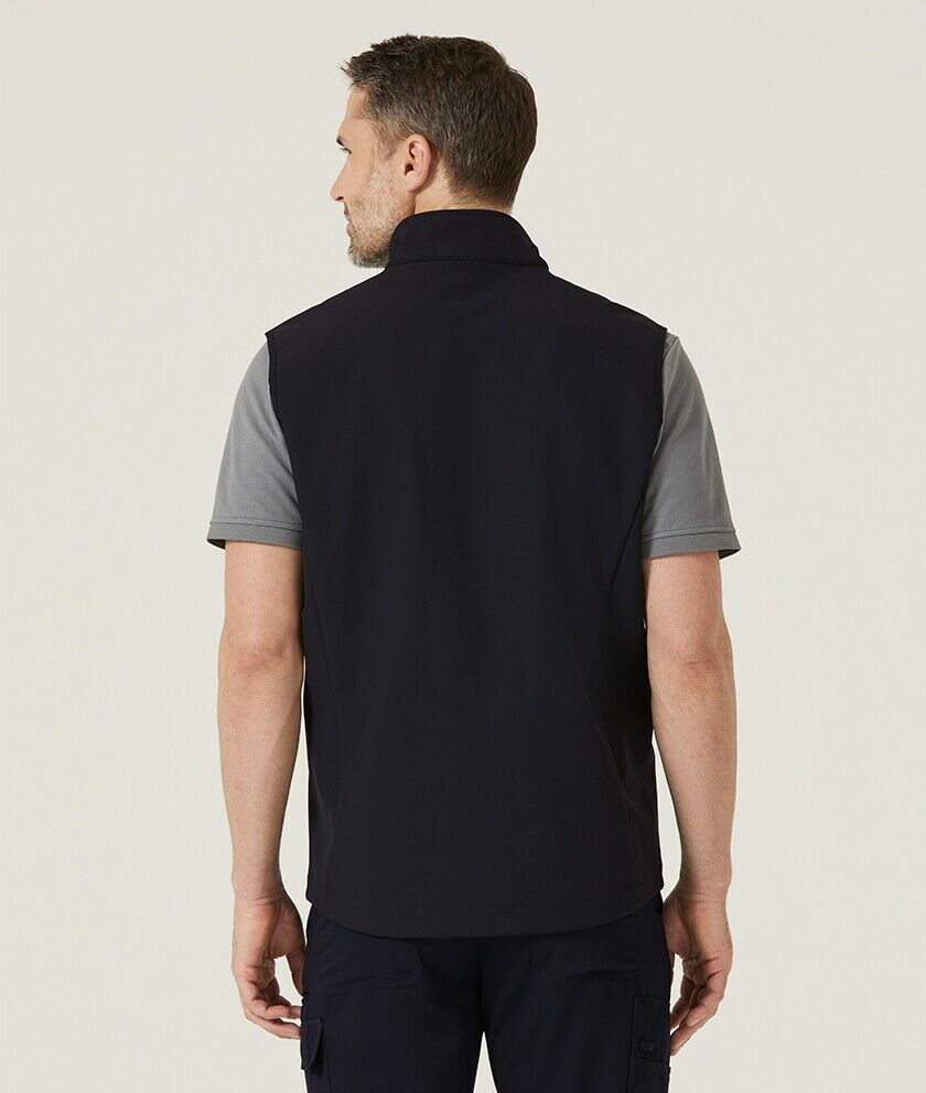 Mens NNT Warm Bonded Fleece Sleeveless Zip Vest Black Navy Business Smart CATF2H- Bannav S Bannav LLC
