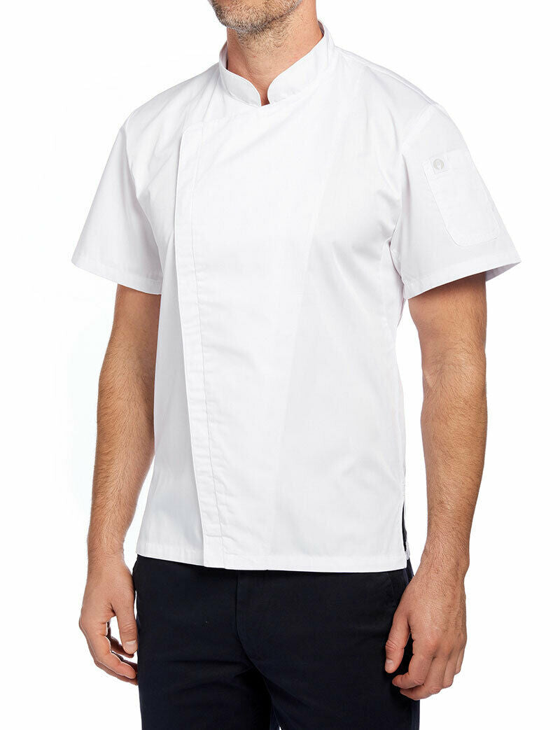 NNT Unisex Adults Cannes Press Stud Front Jacket Chef Classic Fit Work CATP5L- Bannav S Bannav LLC