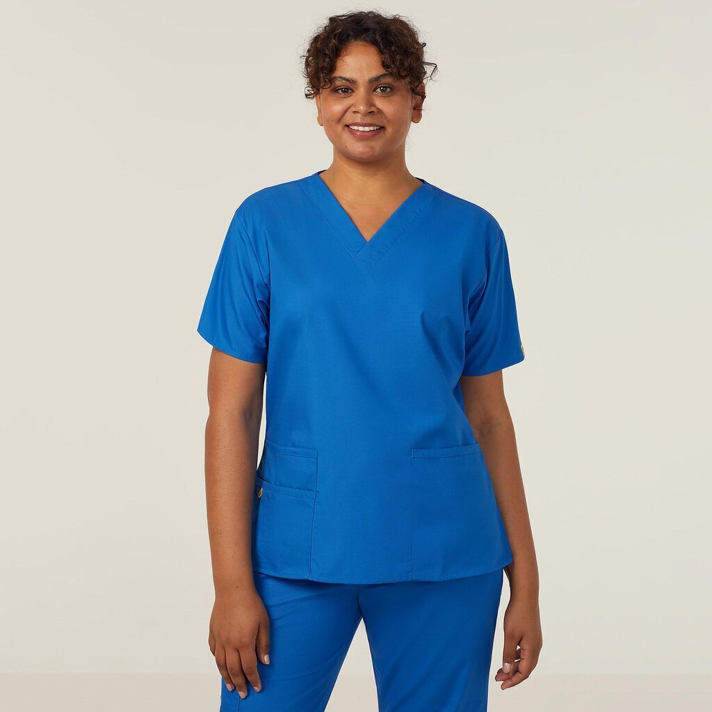 NNT Womens 4 Pack Wonderwink Origins V Neckline Comfy Scrub Top Bravo CATU66- Bannav S Bannav LLC