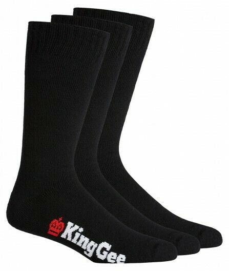 KingGee Mens 3 Pack Bamboo Work Socks Comfort Breathable Workwear K09230- Bannav S Bannav LLC